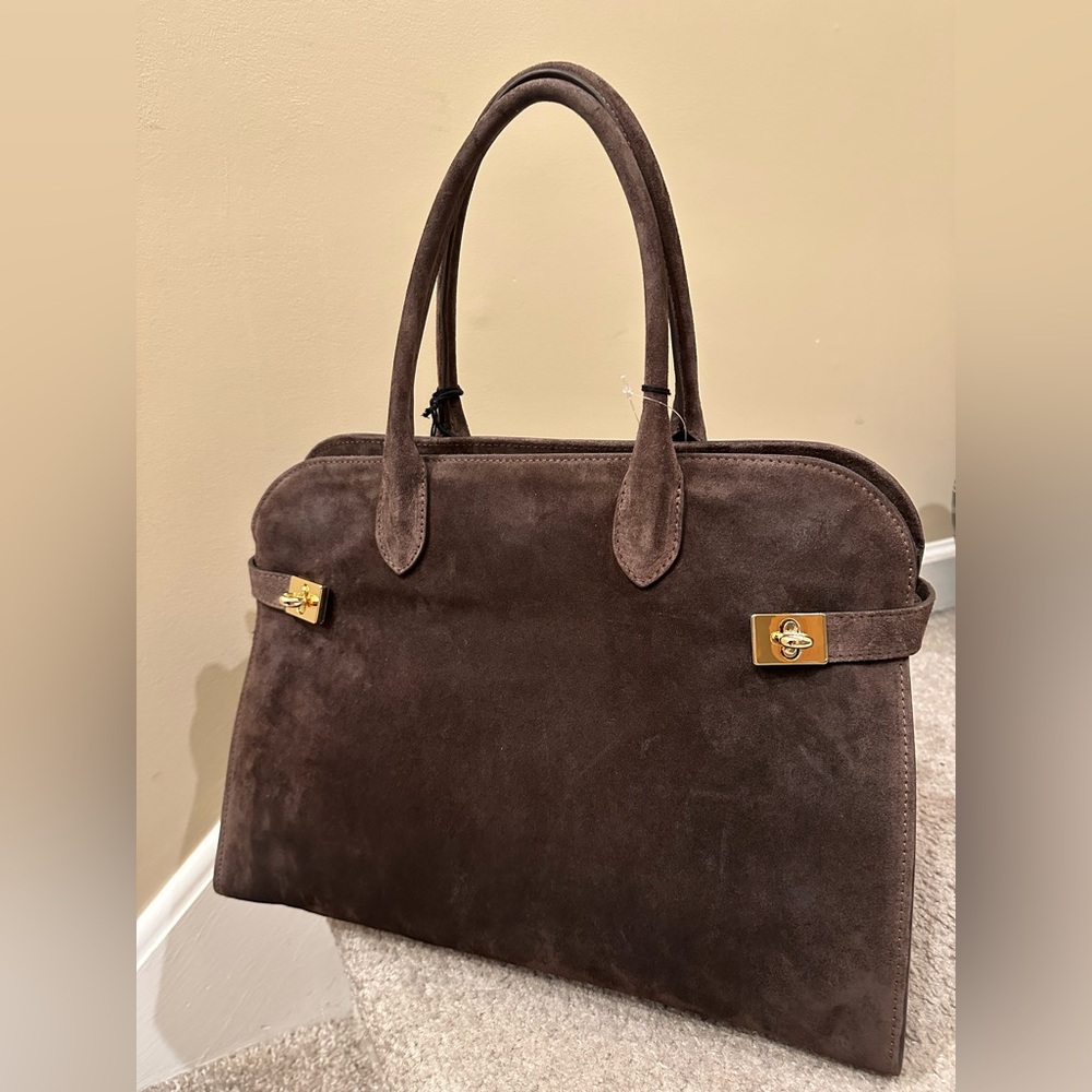 Claudia Firenze Chocolate Brown Suede Bag